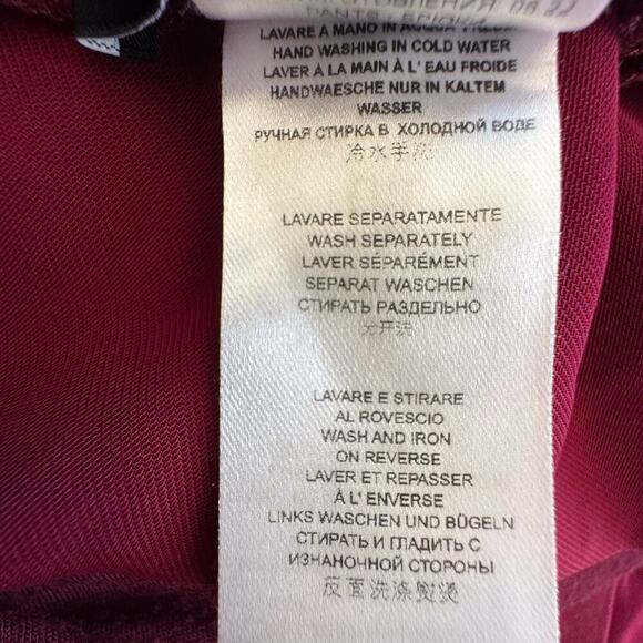 PIETRO BRUNELLI Freddie Wide Leg Maternity Trouser Pants Wine Red Size Medium - Picture 14 of 16